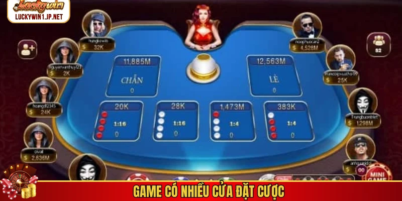 Game có nhiều cửa đặt cược